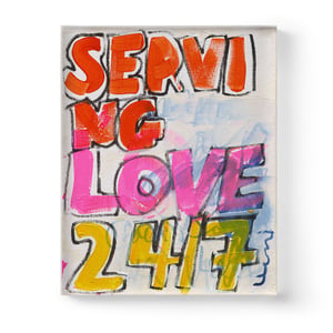 Love Served Here Art Print