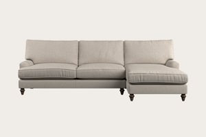 nkuku Marri Right Hand Chaise Sofa | Make To Order | Grand | Brera Linen Natural