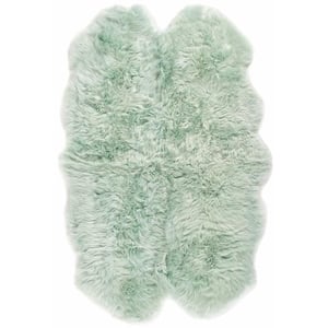 Genuine Sheepskin Rug Mint - Quad - 105x160cm