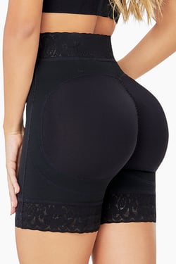 BBL Effect Essential High-Cut Shorts - Black / 2XL