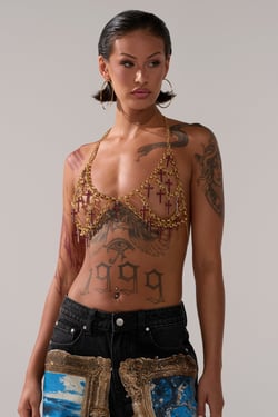 AKIRA Holy Cross Body Chain