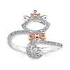 Jeulia "Lady Cat" Cat Wrap Sterling Silver Ring