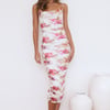 Forest Queen Midi Dress White