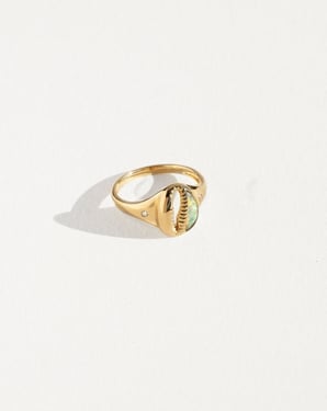 Ebonee Cowrie Ring - 8