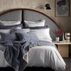 French Blue Big Waffle 100% Cotton Throw