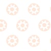 Sun Dial' Wallpaper by Tea Collection - Peach - Removable / 26 in. x 4.5 ft.