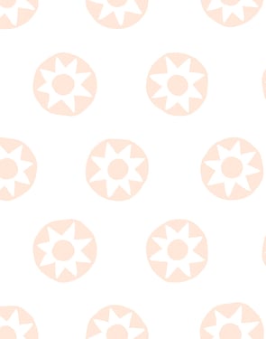 Sun Dial' Wallpaper by Tea Collection - Peach - Traditional / Sample - 8 x 8 in.