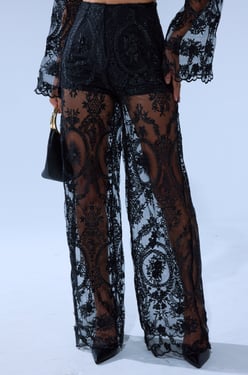 AKIRA Super Luxe Wide-Leg Pants | Black | Size 1X
