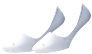 Calvin Klein 2 Pack Liner Socks - White - S/M