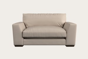 nkuku Guddu Love Seat | Make To Order | Recycled Cotton Natural | No Colour