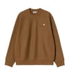 Carhartt WIP American Script Sweat Hamilton Brown