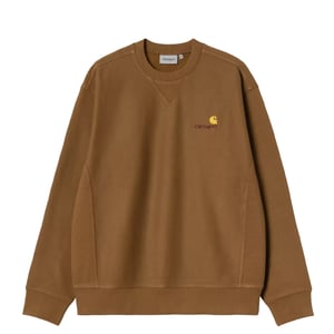 Carhartt WIP American Script Sweat Hamilton Brown