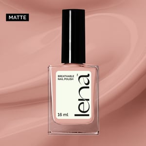 LENA Matte Breathable & Water-Permeable Halal Nail Polish - Qatari Quarter - LE60