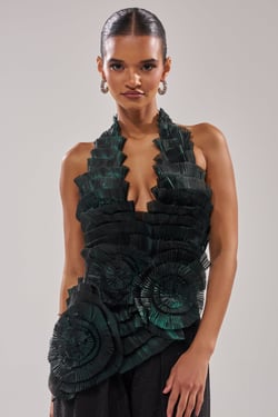 AKIRA Dreamers Halter Blouse | Size 1X
