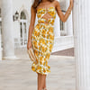 Sunrises Midi Dress Yellow