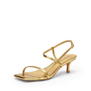 DREAM PAIRS Women   s Kitten Heels with Crossover Straps