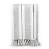 Laguna Grey /  Charcoal Linen Throw Blanket