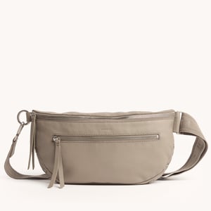 Hammitt Charles Crossbody Pewter Pebble Brushed Silver Lrg