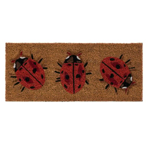 Coir Insert LadyBird Doormat - 23x53cm
