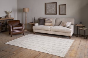 nkuku Shanti Wool & Cotton Rug | Rugs | Natural | 200 x 300 cm