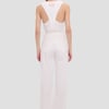 Victoria Beckham Alina Trouser In Ivory - 14 - Womens