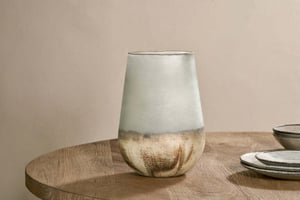 nkuku Ngolo Recycled Glass Vase | Vases & Planters | One Size | Smoke