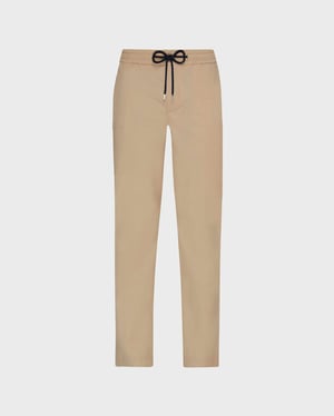 Vilebrequin - Men Elastic Waist Cotton Pants Solid - Jeans - Clemence - Beige - Size 42
