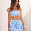 Creme Brulee Bandeau Top Blue