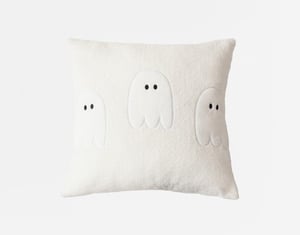 QE Home Halloween Cushion in Ghostly, Seasonal, White