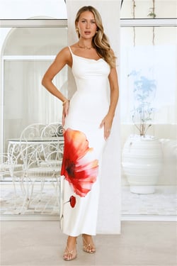 Flower Girl Energy Maxi Dress Cream