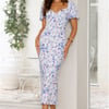 Summer Scenes Midi Dress Blue