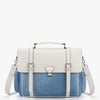Denim-Inspired PU Fabric 15.6-Inch Briefcase