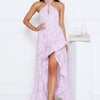 Sunbeam Shell Halter Maxi Dress Lilac