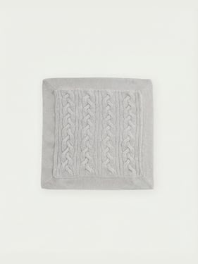 Knitted Pillow Cover - 45x45cm / warm grey / HK21-0828