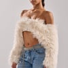 AKIRA Snow Fur Top | Size Medium