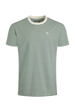 Weird Fish Adair Super Soft Striped T-Shirt Army Green Size S