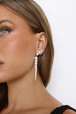 18k Gold Plated Afterparty Earrings Gold