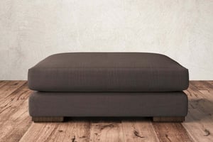 nkuku Guddu Dining Footstool | Make To Order | Grand | Recycled Cotton Mocha