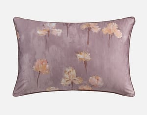 QE Home Irisette Floral Pillow Sham, Floral, Purple, King