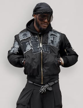 MA-1 Patched Bomber in Black