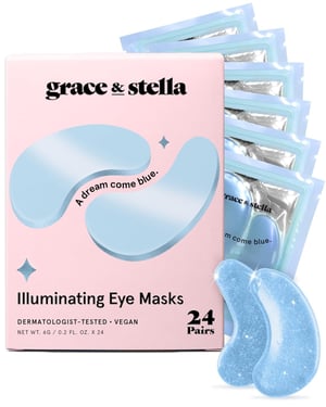 illuminating Blue eye masks - 24 Pairs