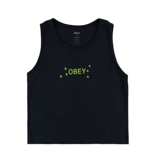 Obey Womens Dizzy Stars Tank Black