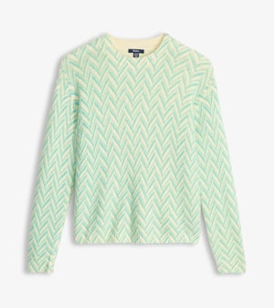 Ella Sweater - Chevron Print