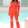 RUNAWAY Tigerlily Pant Orange Floral