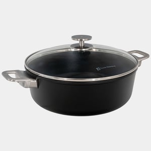 CHD Nonstick Braiser with Glass Lid - 5.3 qt