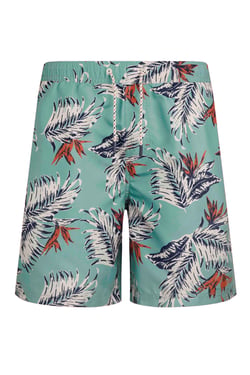 Weird Fish Belukha Printed Swim Shorts  Mineral Blue Size 40