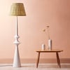 Baltas standing lamp in white