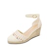 DREAM PAIRS Closed Toe Espadrille Wedges