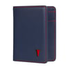 Leather Bifold Wallet (with RFID) - Navy Blue