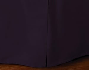 QE Home Cotton Blend Bedskirt in Plum, Purple, Queen